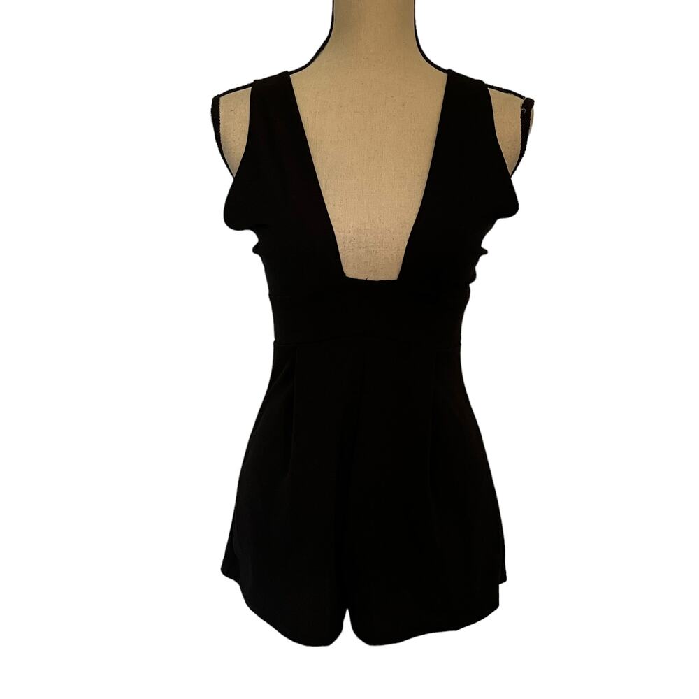 The Impeccable Pig Y2K Plunge Womens omper Sz S Strappy Resort Cross Back Club
